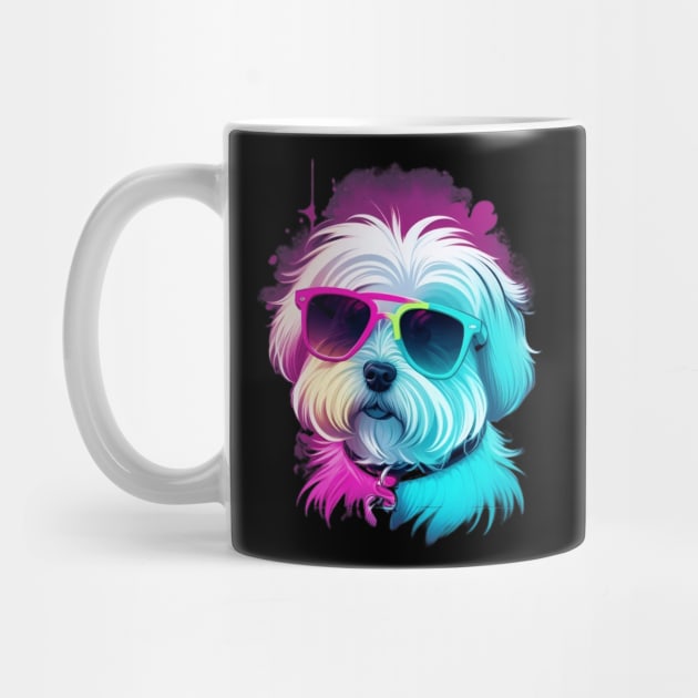 Cool Maltese Dog with Sunglasses by Relax and Carry On